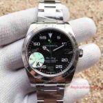 JF Factory Swiss Replica Rolex Air King 116900 Watch Stainless Steel w/Green Hand - 1:1